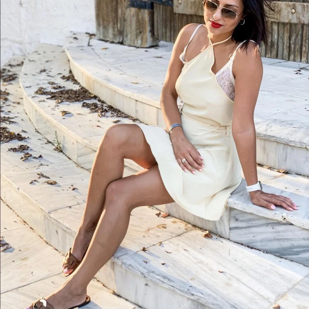NWT ZARA COMBINATION LACE DRESS